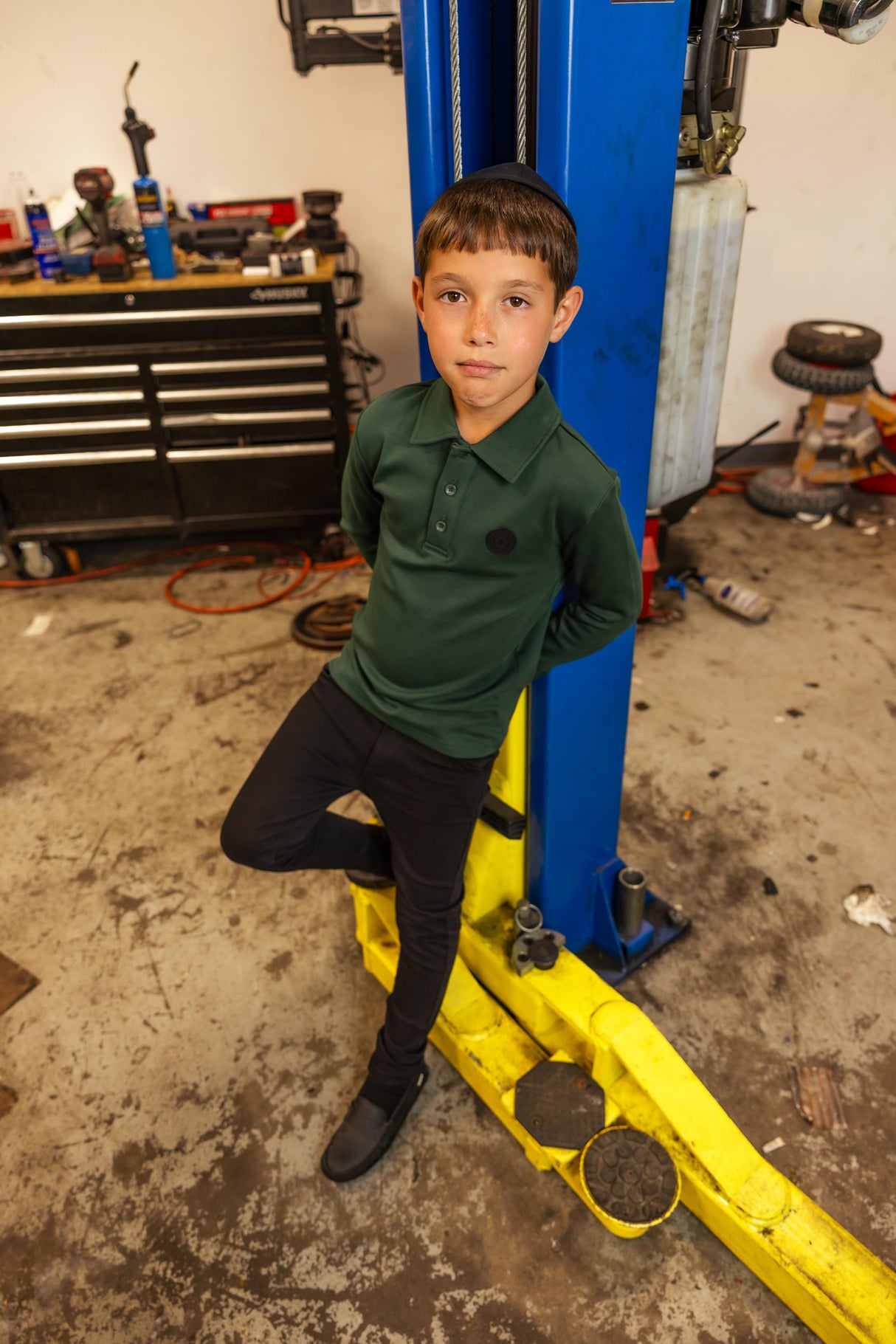 3 Buttons Boys Long Sleeve Polo Shirt - Classic 3 Buttons Boys Long Sleeve Polo Shirt - Classic