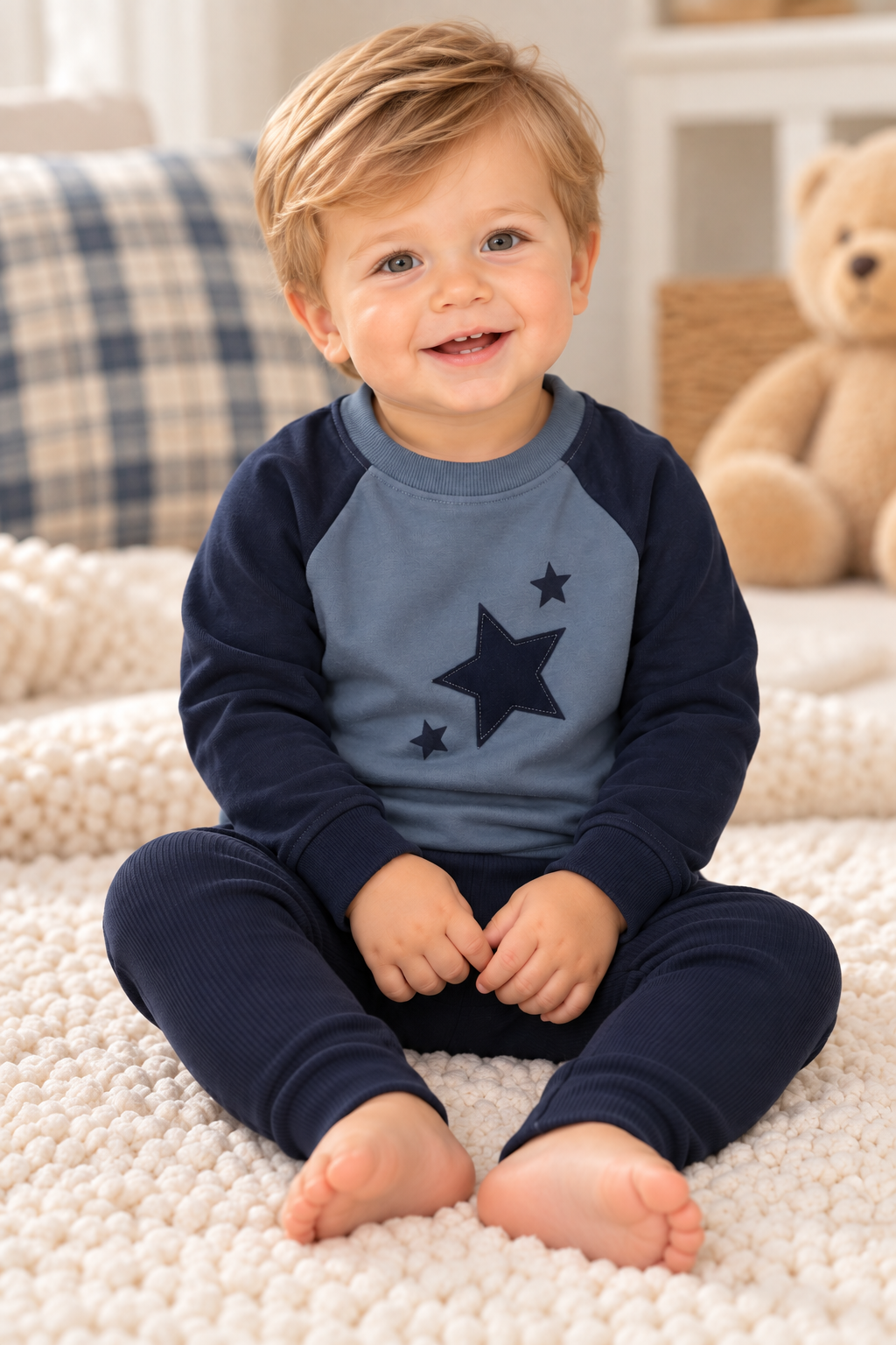 Ely's & Co Baby Boys Girls Heart/Star Outfit - AW26-0051-0053 Ely's & Co Baby Boys Girls Heart/Star Outfit - AW26-0051-0053