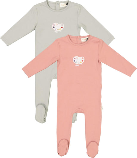 Bondoux Bebe Baby Boys Girls Palette Cotton Stretchie - S25-355B Bondoux Bebe Baby Boys Girls Palette Cotton Stretchie - S25-355B