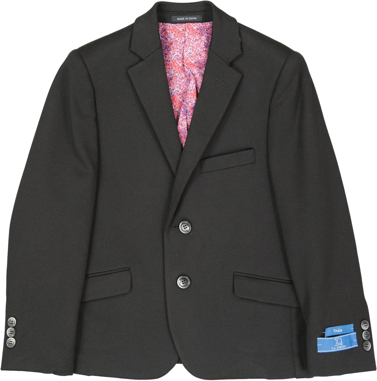 T.O. Collection Boys Knit Stretch Blazer - A6 T.O. Collection Boys Knit Stretch Blazer - A6