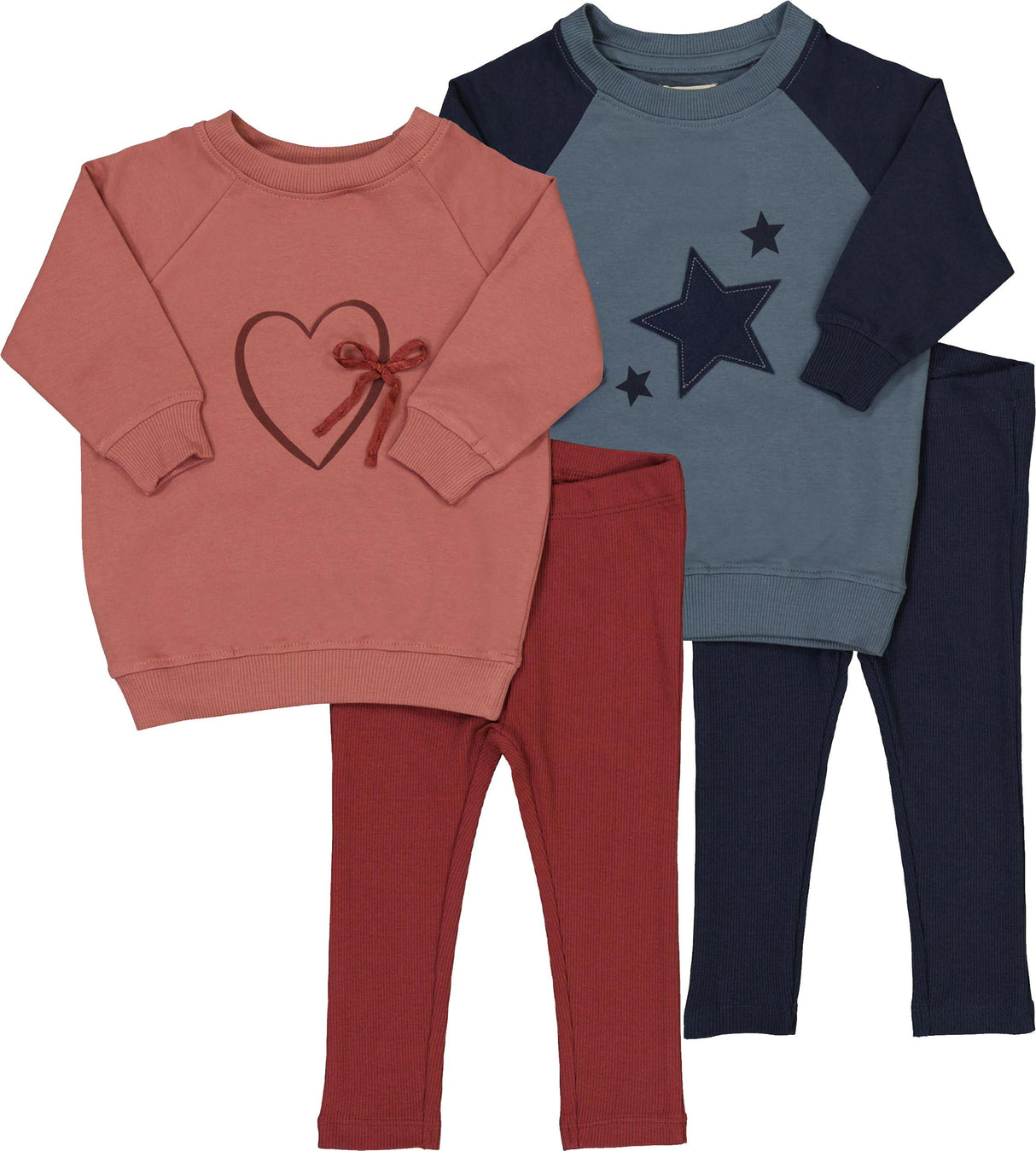 Ely's & Co Baby Boys Girls Heart/Star Outfit - AW26-0051-0053 Ely's & Co Baby Boys Girls Heart/Star Outfit - AW26-0051-0053