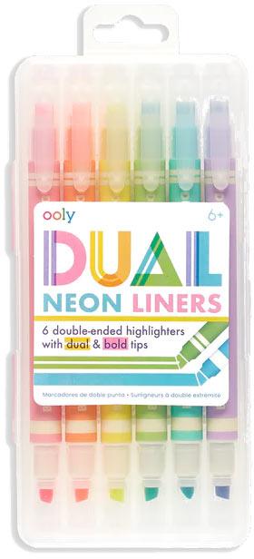 ooly Dual Liner Double-Ended Highlighter 6 Pack - 130-078 ooly Dual Liner Double-Ended Highlighter 6 Pack - 130-078