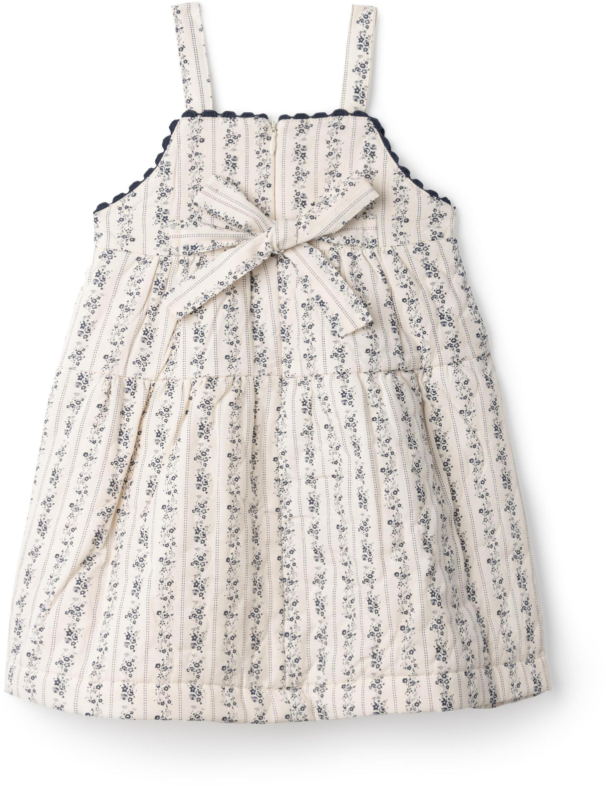 Charlotte & George Girls Stripe Floral Quilted Jumper - WB5CP7246J Charlotte & George Girls Stripe Floral Quilted Jumper - WB5CP7246J