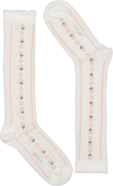 JRP Girls Vintage Roses Knee Socks - SVR