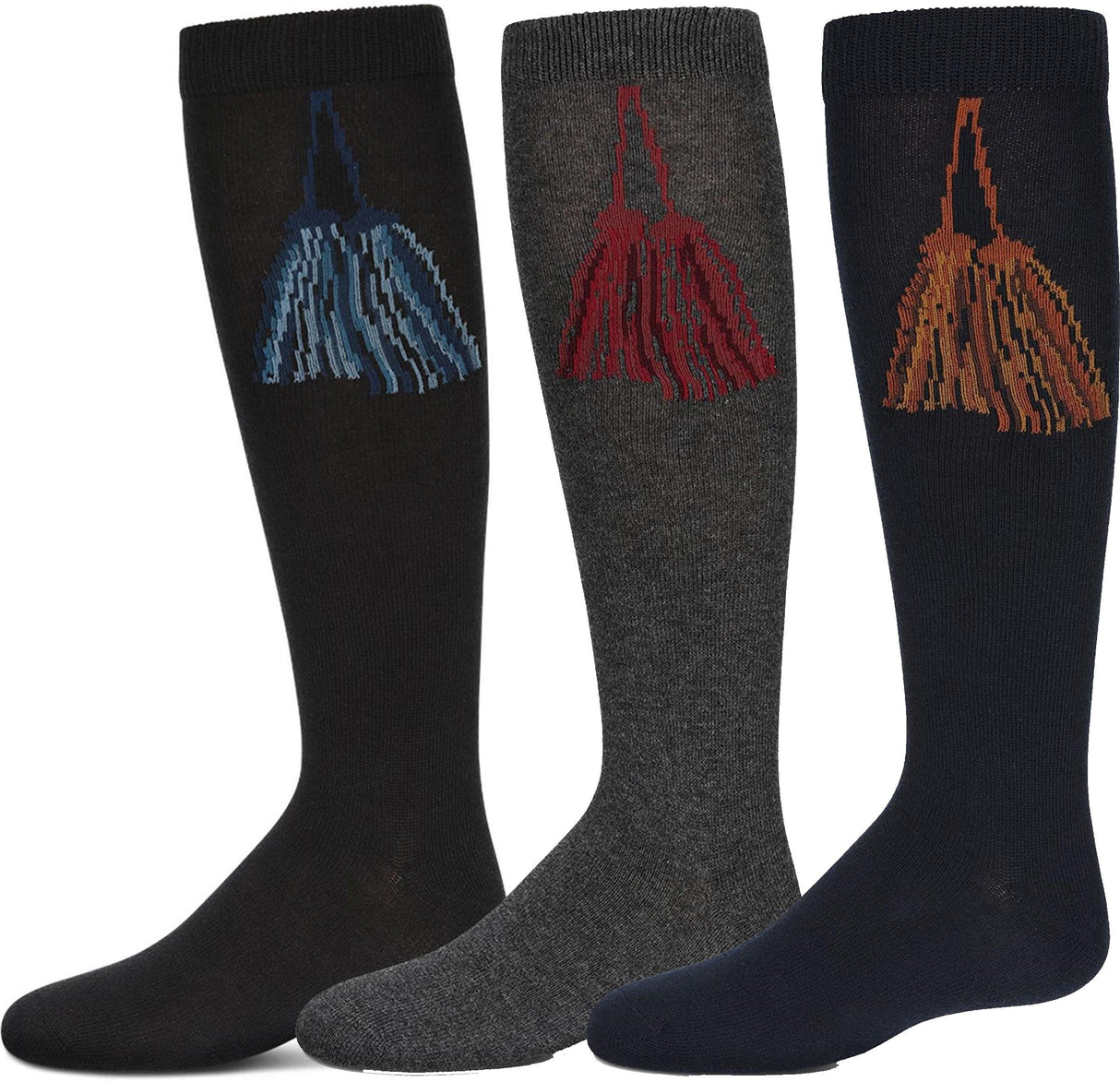 Memoi Girls Tassel Knee High Socks - MKF-7134 Memoi Girls Tassel Knee High Socks - MKF-7134