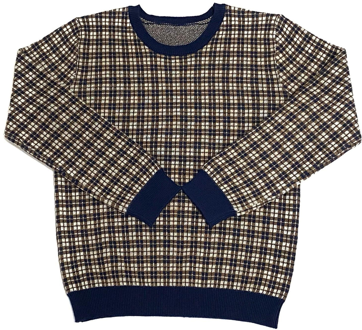 Klai Boys Plaid Sweater - G2838 Klai Boys Plaid Sweater - G2838