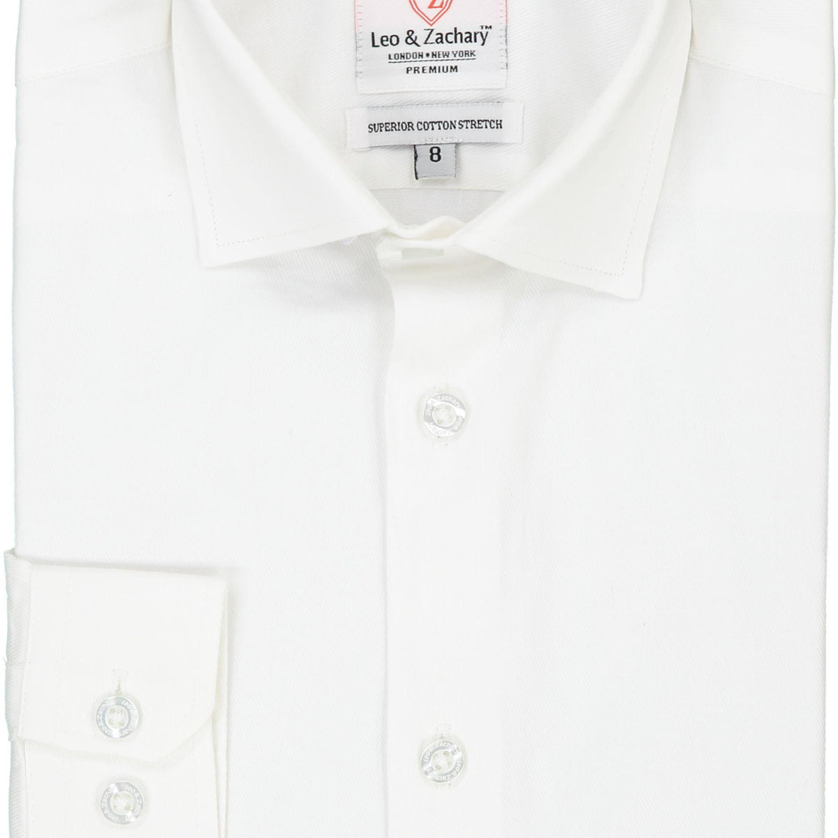 Leo & Zachary 33176 Boy's Dress Shirt- Blue- Plaid main image 1