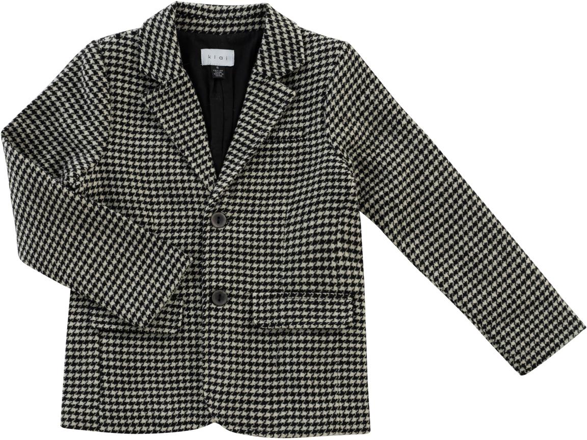 Klai Boys Houndstooth Blazer - TD32121 Klai Boys Houndstooth Blazer - TD32121