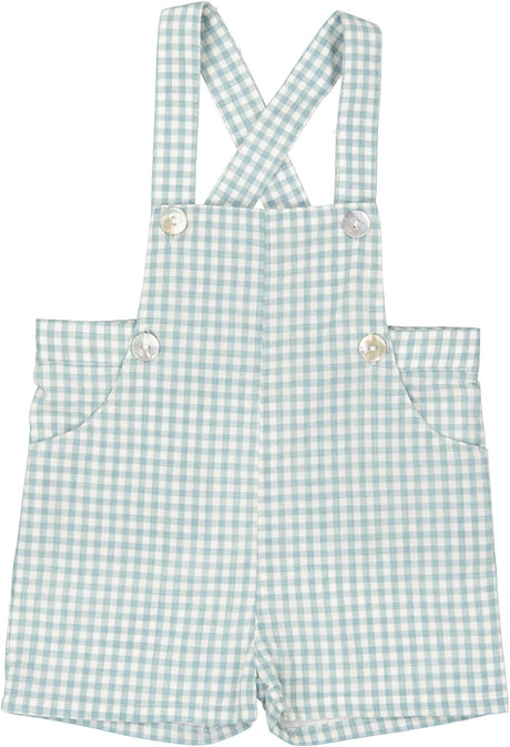 Elle & Boo Boys Gingham Overall - SB3CP4785BB