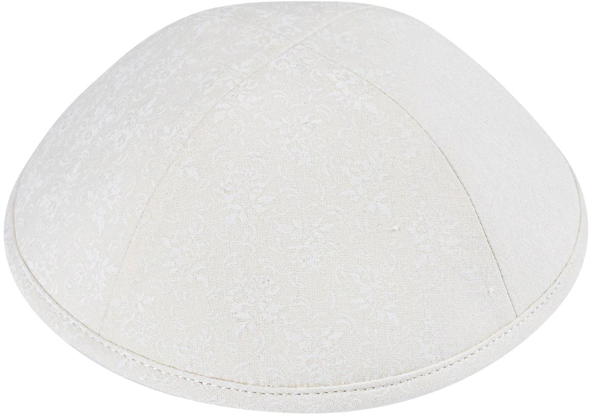 iKippah Boys Cream Flowers Yarmulka iKippah Boys Cream Flowers Yarmulka