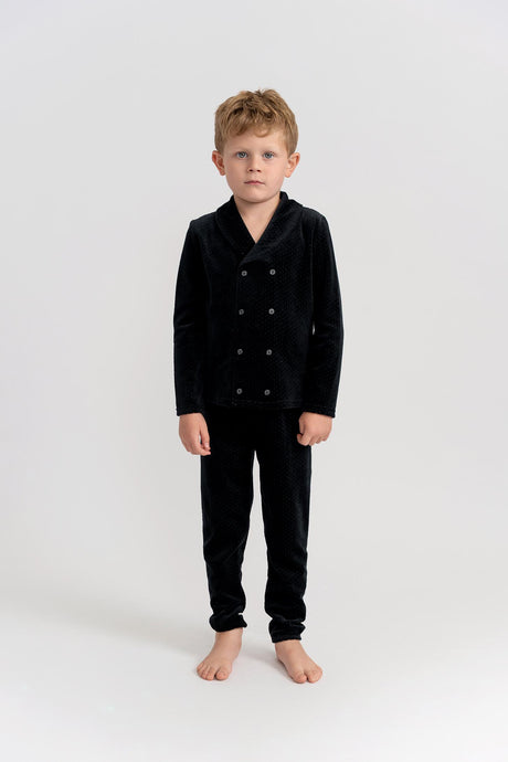 Seal Boys Dotted Velour Pajamas - WB5CY2797EB Seal Boys Dotted Velour Pajamas - WB5CY2797EB