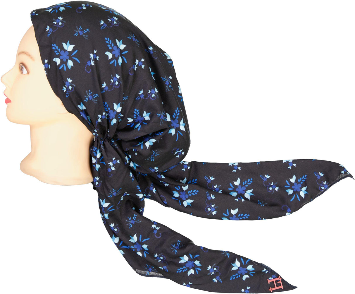 Lizi Silent Flora Pre-tied Tichel - IB-BX-2535 Lizi Silent Flora Pre-tied Tichel - IB-BX-2535