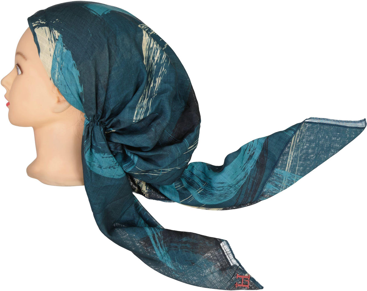 Lizi Riviera Stroke Pre-tied Tichel - IB-BX-2545 Lizi Riviera Stroke Pre-tied Tichel - IB-BX-2545