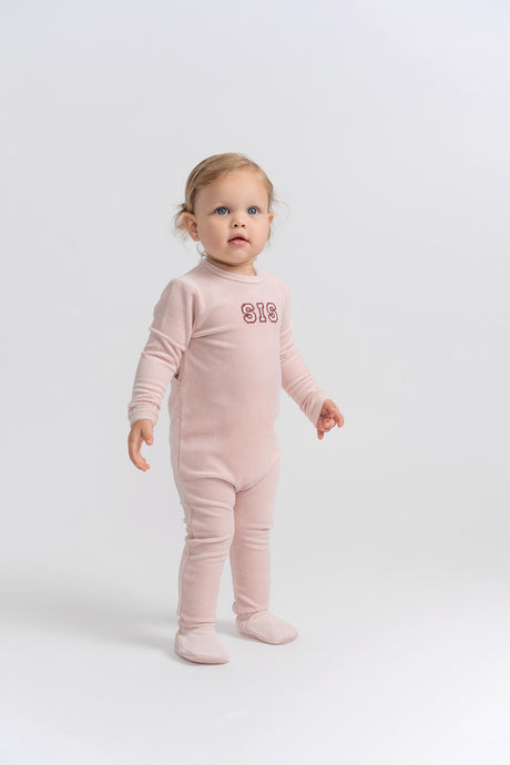 Whipped Cocoa Baby Boys Girls Bro Sis Velour Stretchie - WB5CY2811 Whipped Cocoa Baby Boys Girls Bro Sis Velour Stretchie - WB5CY2811