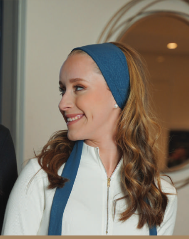 Lizi Womens Ribbed Headband with Tails - HTBO Lizi Womens Ribbed Headband with Tails - HTBO