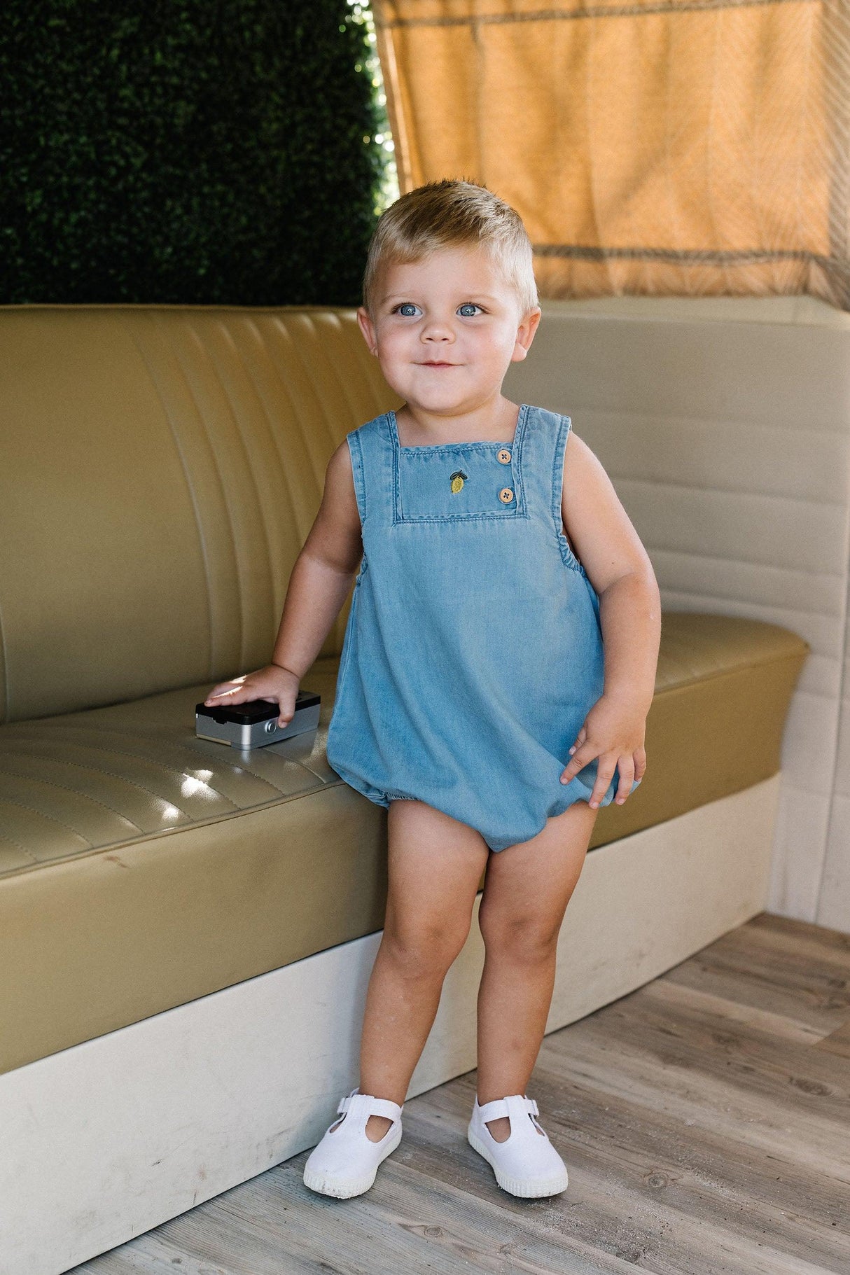 Analogie Lil Legs Denim Capsule Collection Baby Boys Romper - DBR Analogie Lil Legs Denim Capsule Collection Baby Boys Romper - DBR