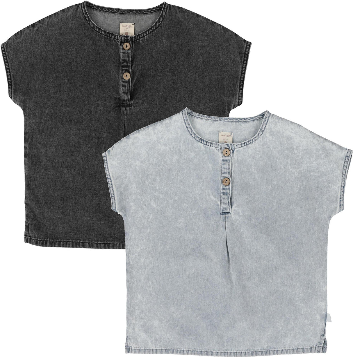 Analogie by Lil Legs Stonewash Collection Boys Short Sleeve Shirt - SWST Analogie by Lil Legs Stonewash Collection Boys Short Sleeve Shirt - SWST