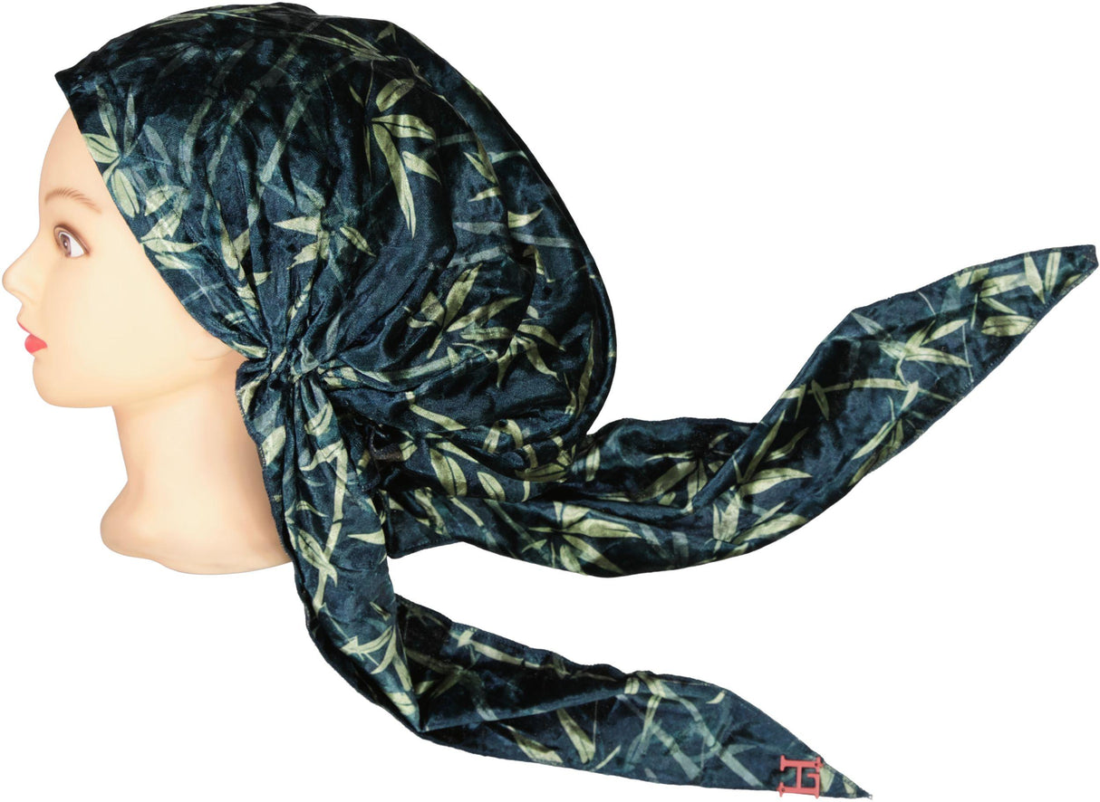 Lizi Bamboo Leaf Pre-tied Tichel - ST-BX-2513 Lizi Bamboo Leaf Pre-tied Tichel - ST-BX-2513