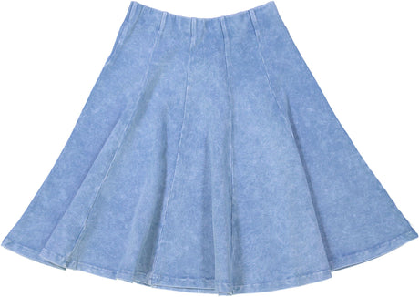 Kiki Riki Girls Stonewash Panel Skater Skirt - 41458