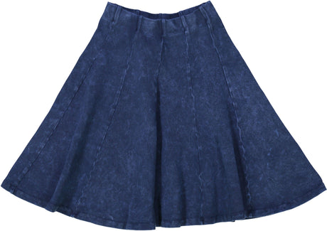 Kiki Riki Girls Stonewash Panel Skater Skirt - 41458