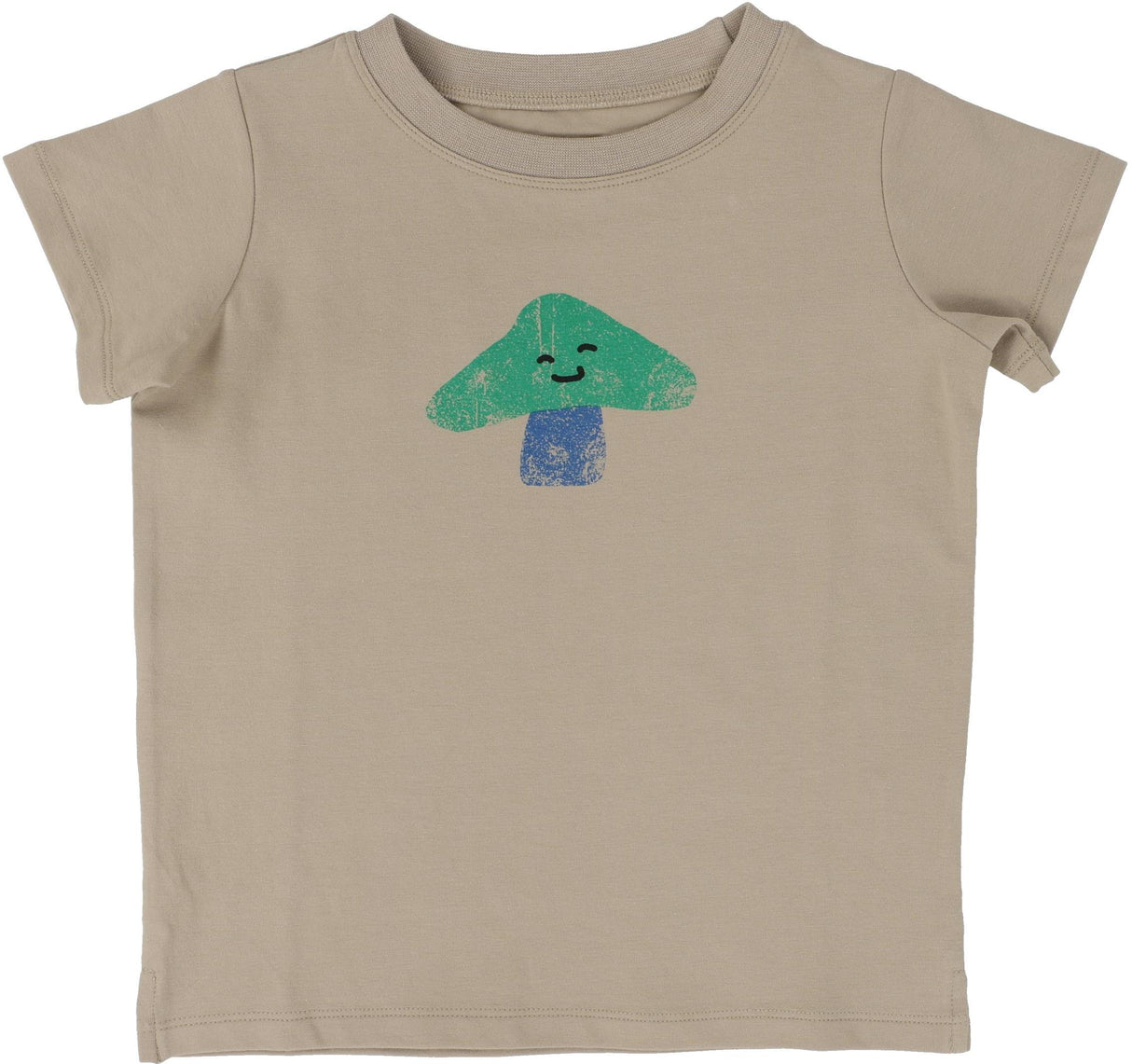 Analogie by Lil Legs Taupe Collection Boys Mushroom Short Sleeve T-shirt Tee - TMTS Analogie by Lil Legs Taupe Collection Boys Mushroom Short Sleeve T-shirt Tee - TMTS