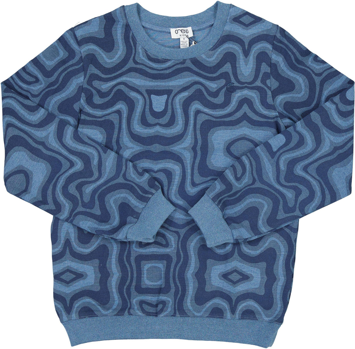 Crew Kids Boys Girls Swirl Sweatshirt - TD32130 Crew Kids Boys Girls Swirl Sweatshirt - TD32130
