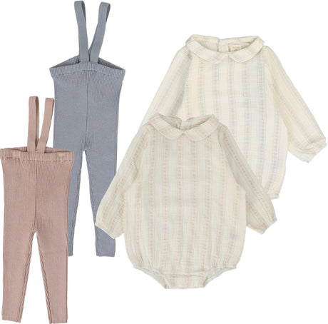 Analogie by Lil Legs Ivy Stripe Collection Baby Toddler Girls Knit Legging Set Outfit - ISKL Analogie by Lil Legs Ivy Stripe Collection Baby Toddler Girls Knit Legging Set Outfit - ISKL