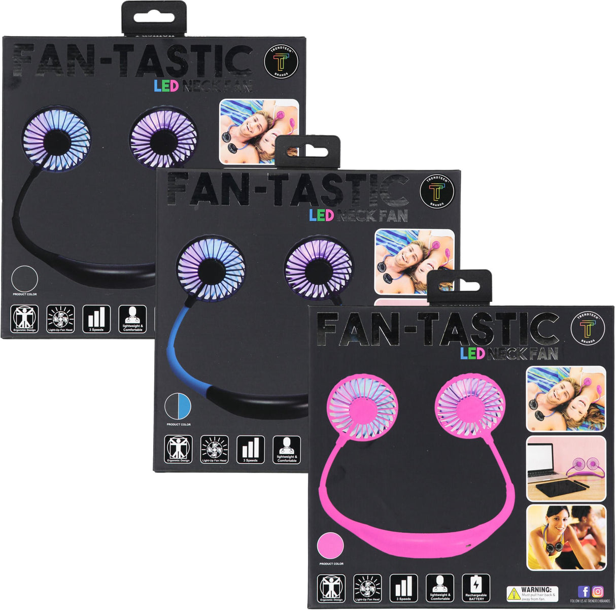 Fan-Tastic LED Neck Fan - WE-NF Fan-Tastic LED Neck Fan - WE-NF