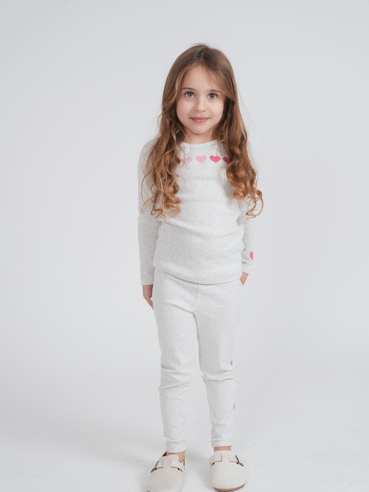 MOCHA Boys Girls Stars/Hearts Print Cotton Pajamas - SB6CP7347EB MOCHA Boys Girls Stars/Hearts Print Cotton Pajamas - SB6CP7347EB