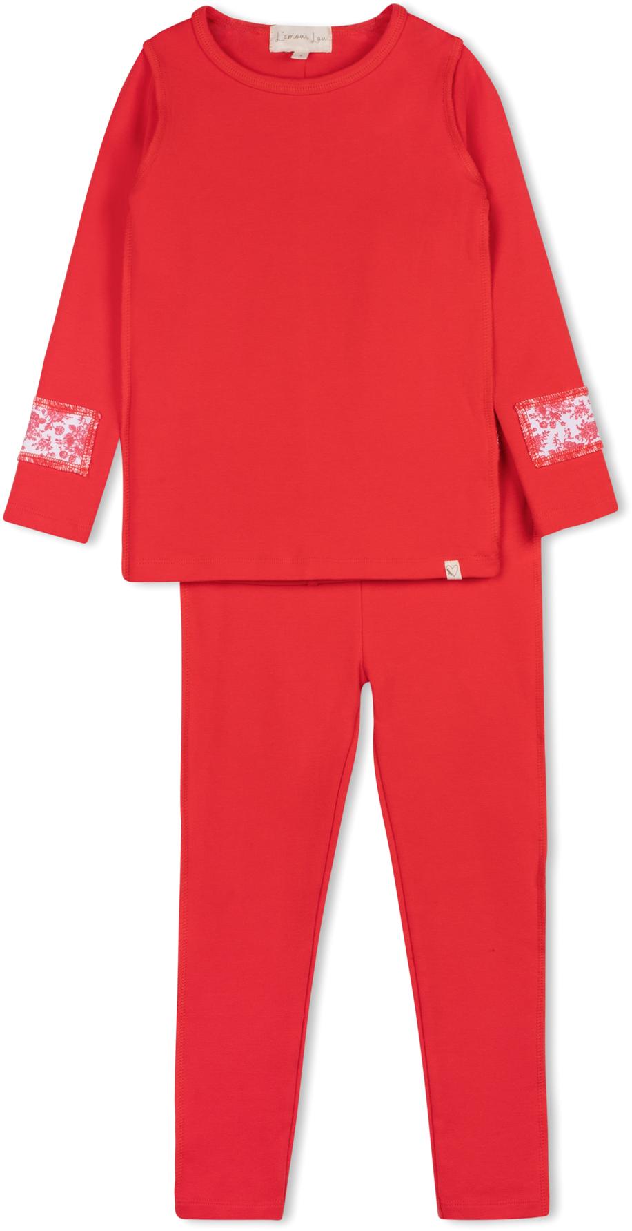 L'amour Lou Girls Cotton Pajamas - LLS13 L'amour Lou Girls Cotton Pajamas - LLS13