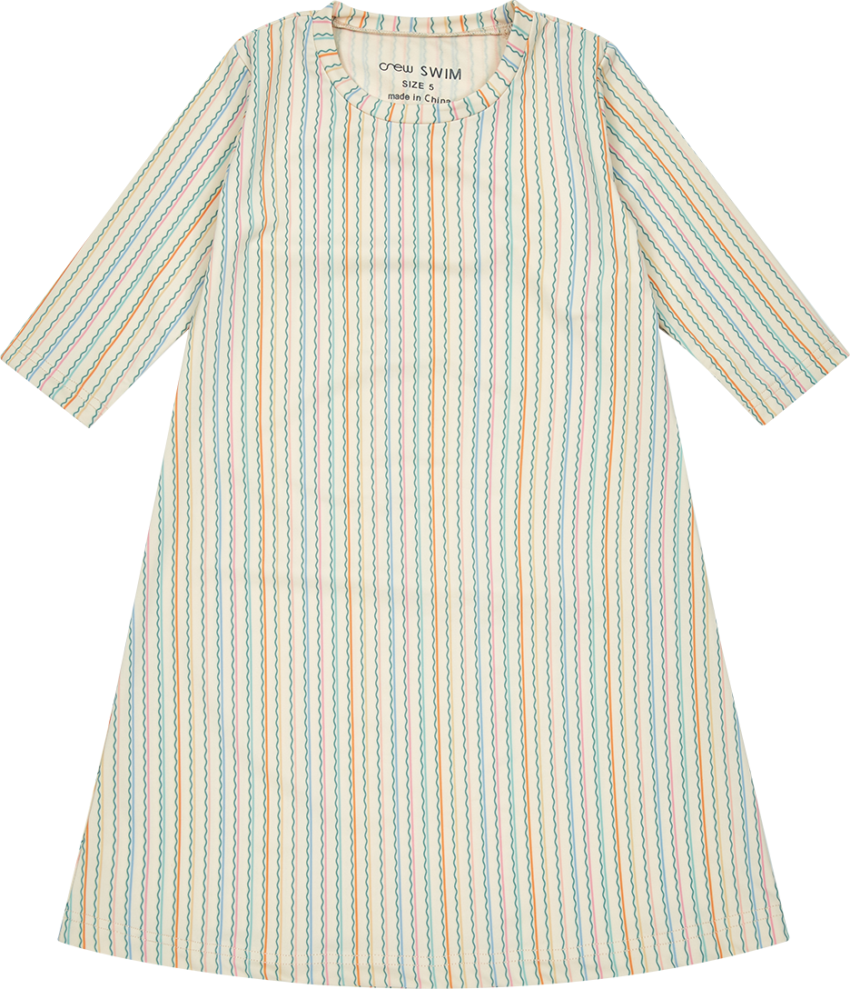 Crew Kids Girls Striped Swim Dress - SG3136 Crew Kids Girls Striped Swim Dress - SG3136