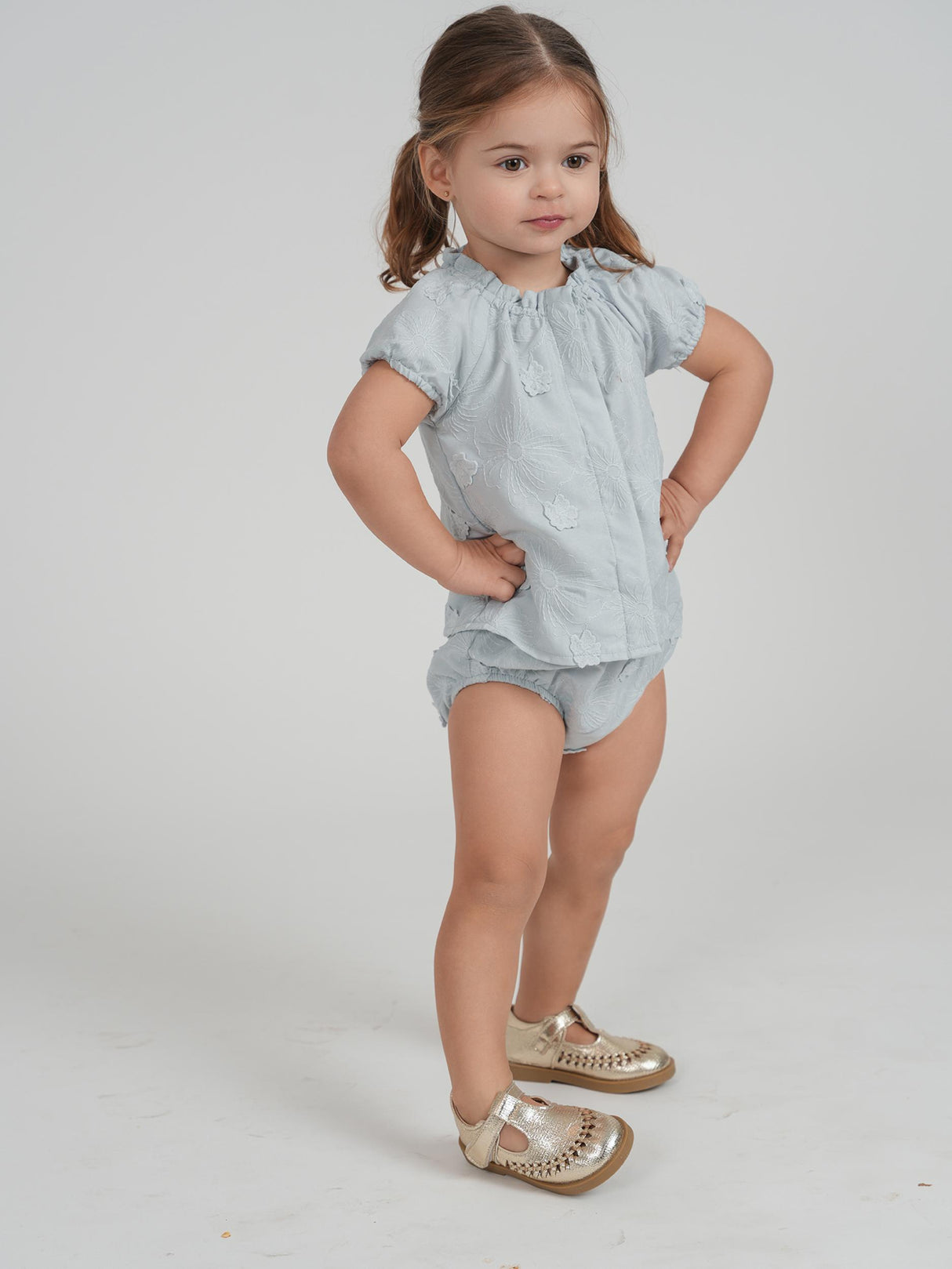 Posie & Pistachio Baby Girls Applique Outfit - SB6CY2966EG Posie & Pistachio Baby Girls Applique Outfit - SB6CY2966EG