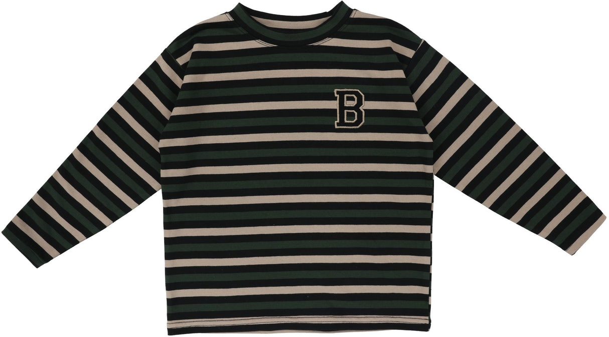 Analogie by Lil Legs Velour Collection Boys Long Sleeve Stripe Tee T-shirt Analogie by Lil Legs Velour Collection Boys Long Sleeve Stripe Tee T-shirt