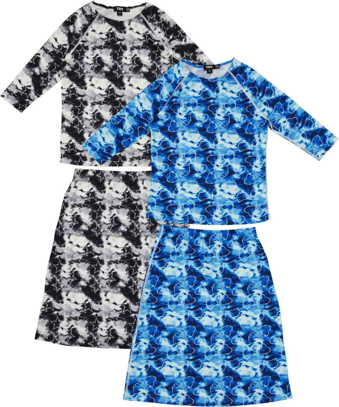 Try Girls Teens Tie Dye Swim Outfit - SB4CY2337EG Try Girls Teens Tie Dye Swim Outfit - SB4CY2337EG