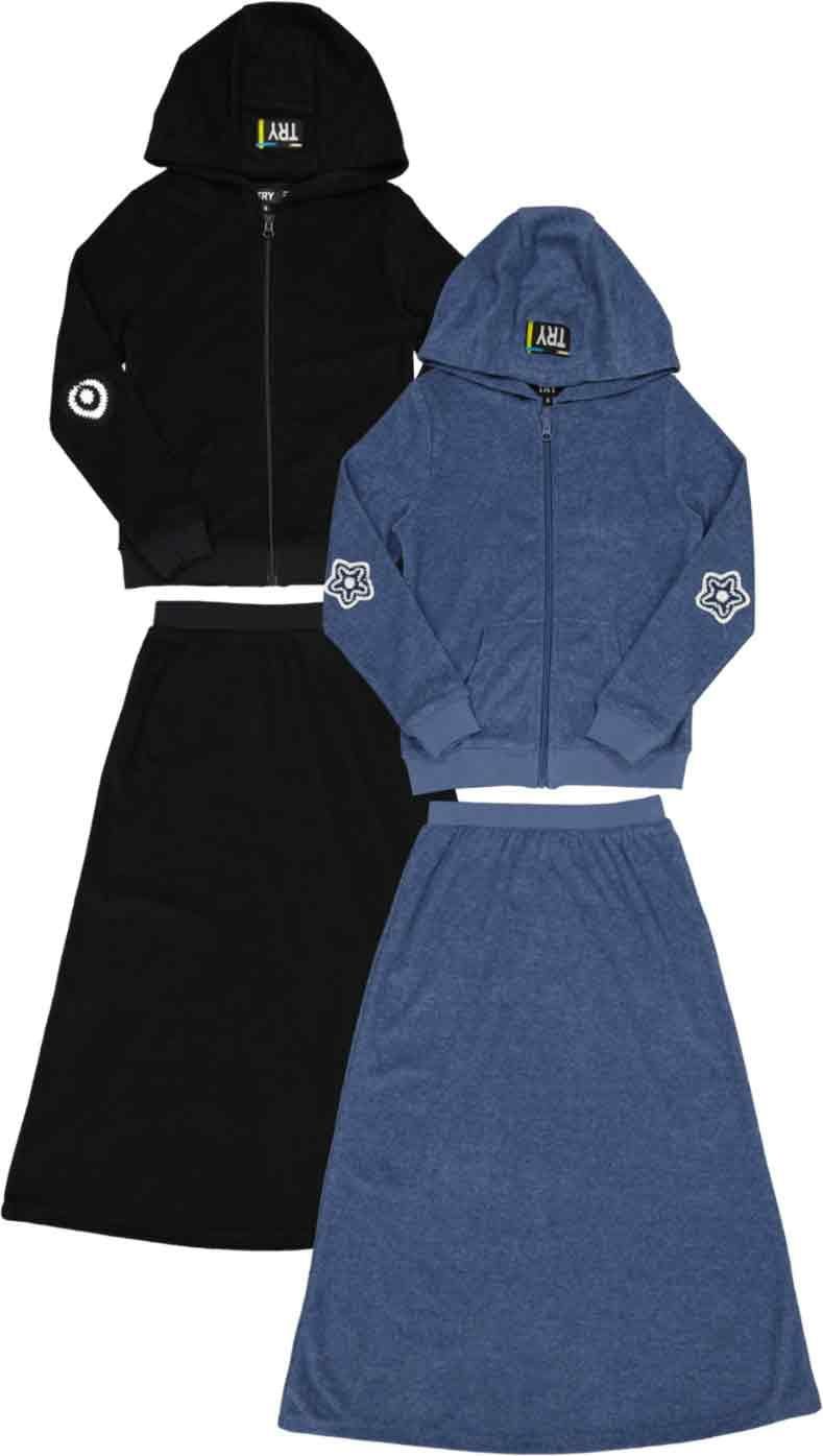 Try Girls Teens Crochet Heart/Star Terry Outfit - SB4CY2338EG Try Girls Teens Crochet Heart/Star Terry Outfit - SB4CY2338EG