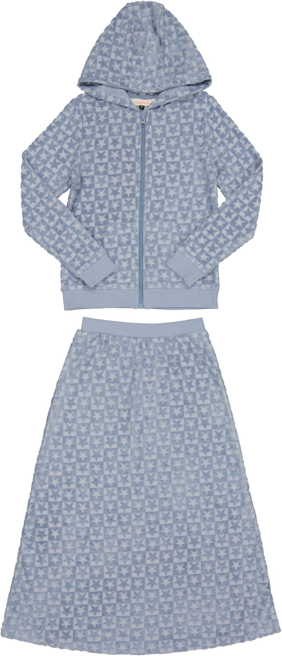 Sunburnt Girls Teens Checkerboard Stars Terry Outfit - SB4CY2341EG Sunburnt Girls Teens Checkerboard Stars Terry Outfit - SB4CY2341EG