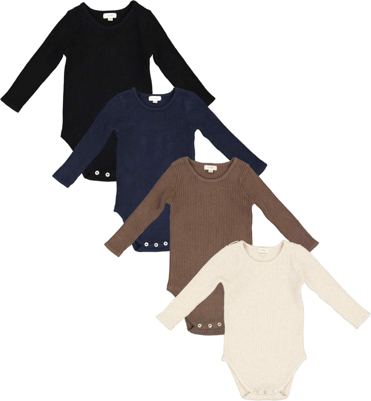 Lil Legs Knit Basic Collection Baby Toddler Boys Girls Long Sleeve Crewneck Bodysuit Onesie Lil Legs Knit Basic Collection Baby Toddler Boys Girls Long Sleeve Crewneck Bodysuit Onesie