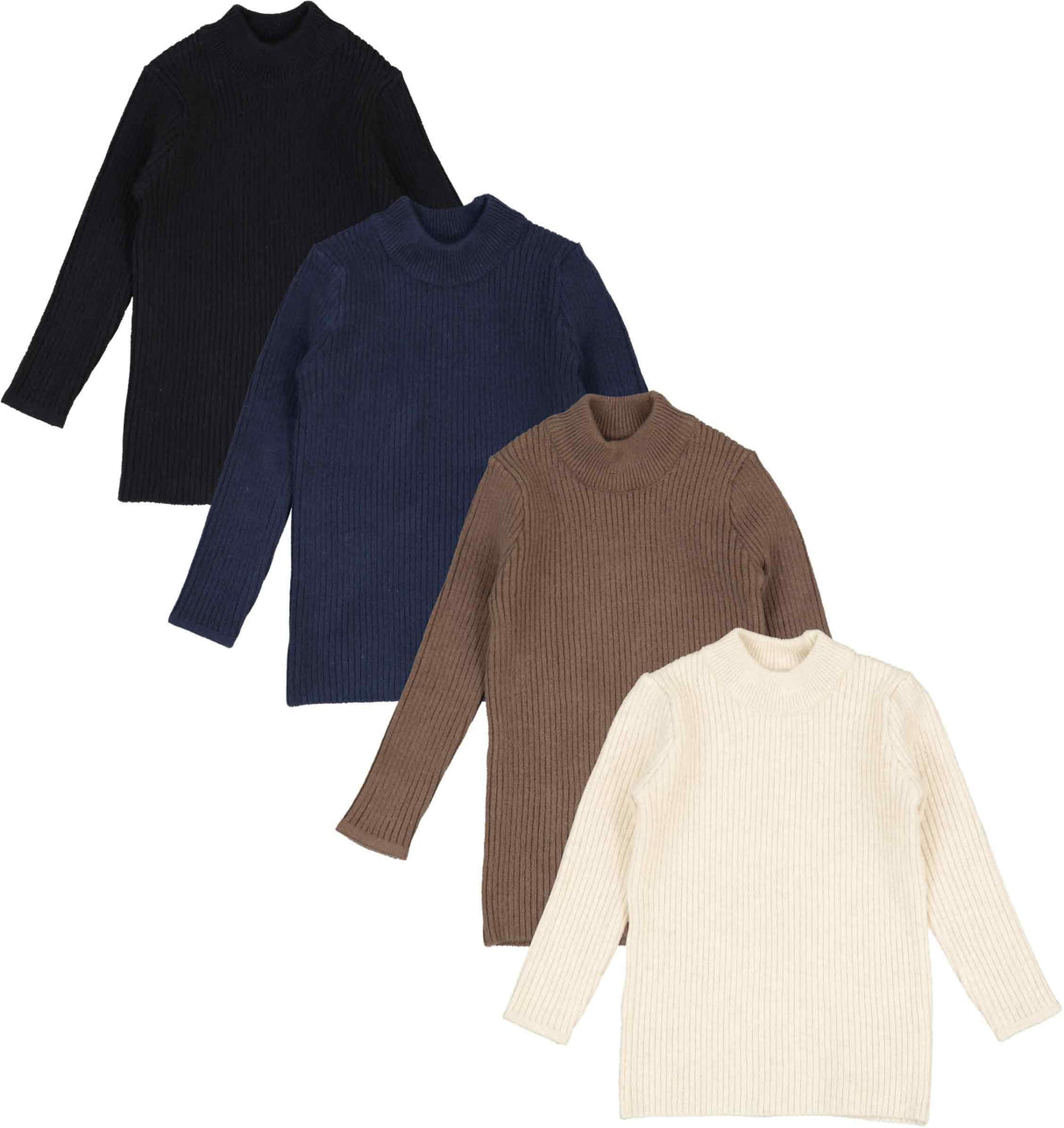 Lil Legs Basic Collection Boys Girls Knit Mock Neck Turtleneck - KMN Lil Legs Basic Collection Boys Girls Knit Mock Neck Turtleneck - KMN