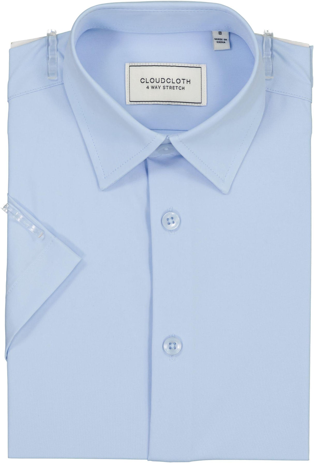 Isaac Mizrahi Boys 4 Way Stretch Short Sleeve Dress Shirt - SH9801S.S Isaac Mizrahi Boys 4 Way Stretch Short Sleeve Dress Shirt - SH9801S.S