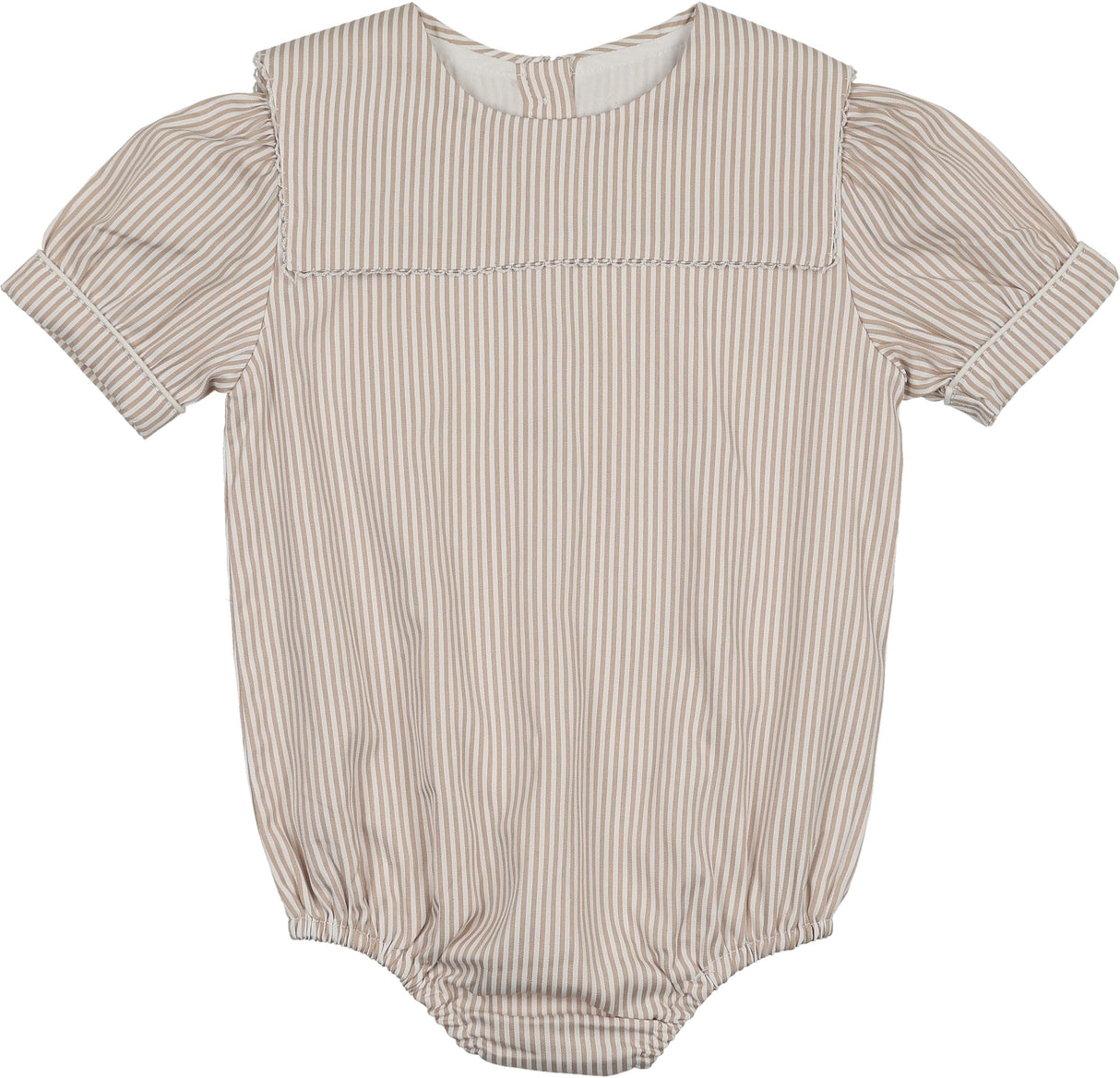 Bonjoy Baby Girls Sailor Stripe Romper - BTSS26014GR Bonjoy Baby Girls Sailor Stripe Romper - BTSS26014GR