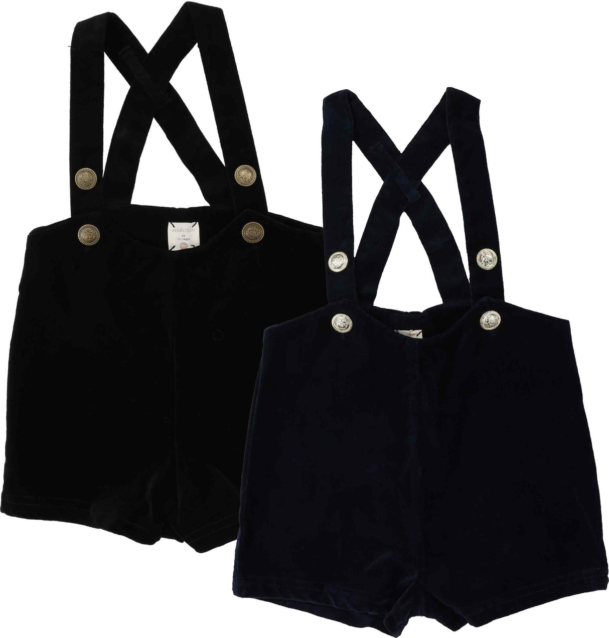 Analogie by Lil Legs Shabbos Collection Toddler Boys Velvet Suspender Shorts - SS Analogie by Lil Legs Shabbos Collection Toddler Boys Velvet Suspender Shorts - SS