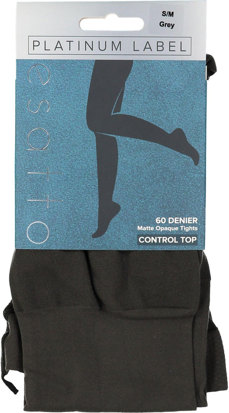 Esatto Womens 60 Denier Matte Opaque Microfiber Control Top Tights - ES157