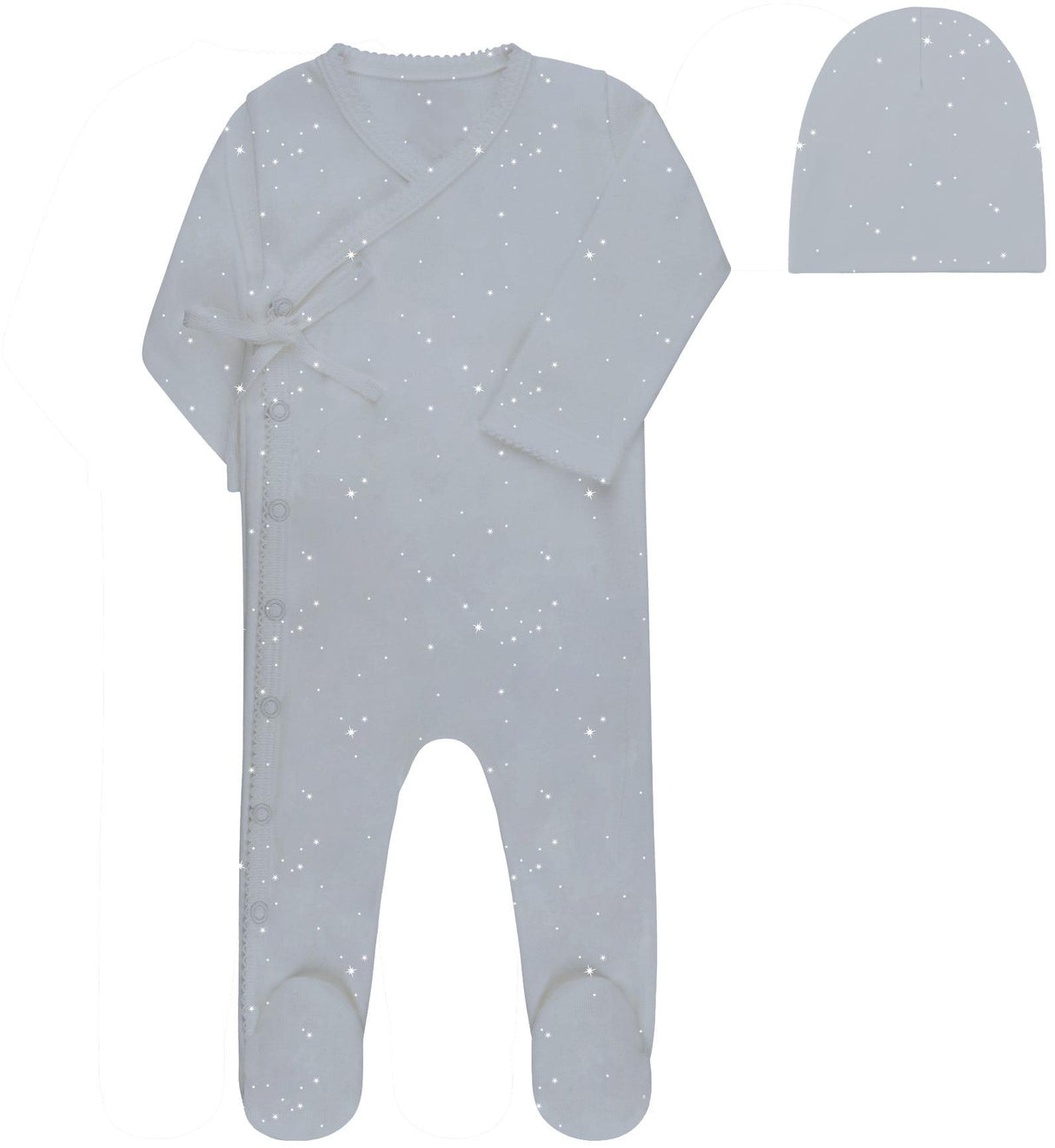 Ely's & Co Baby Boys Cotton Footie, Beanie & Blanket Gift Box Set AW26-0015 Ely's & Co Baby Boys Cotton Footie, Beanie & Blanket Gift Box Set AW26-0015