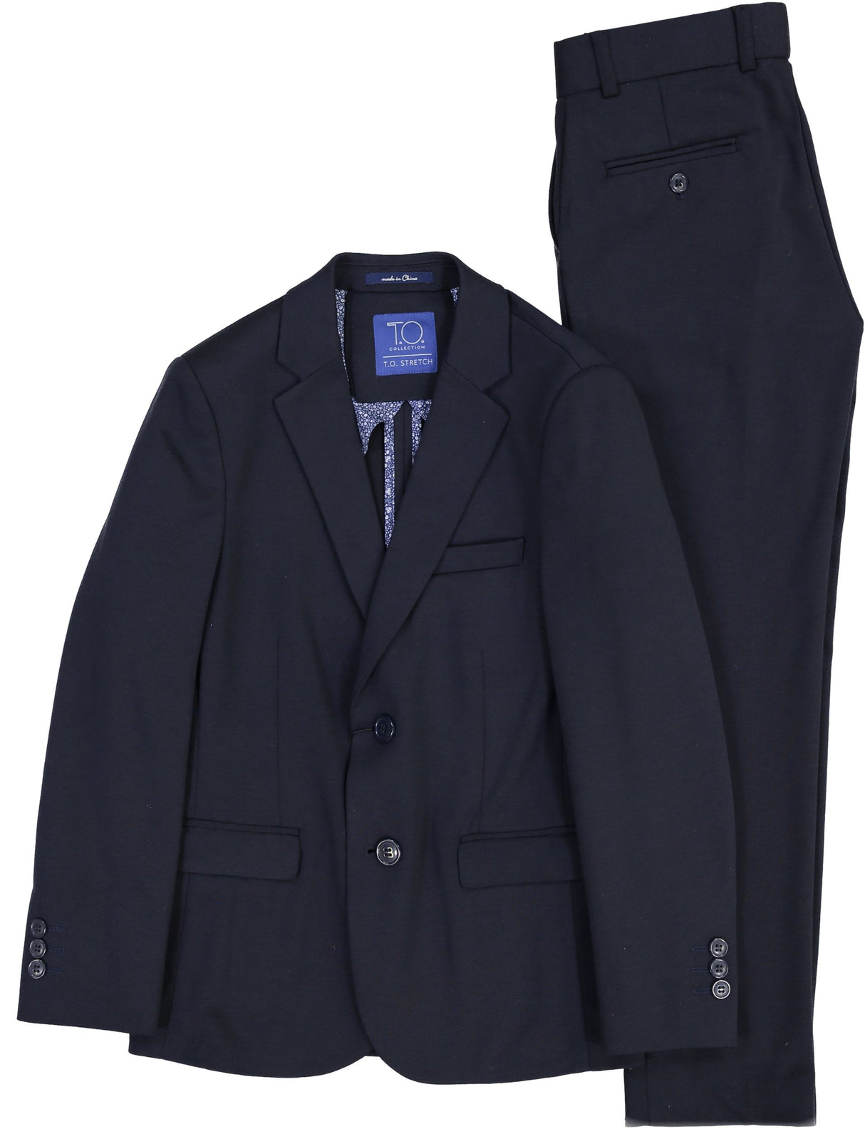 T.O. Collection Boys Navy Soho Stretch Suit Separates - 9131-2 T.O. Collection Boys Navy Soho Stretch Suit Separates - 9131-2