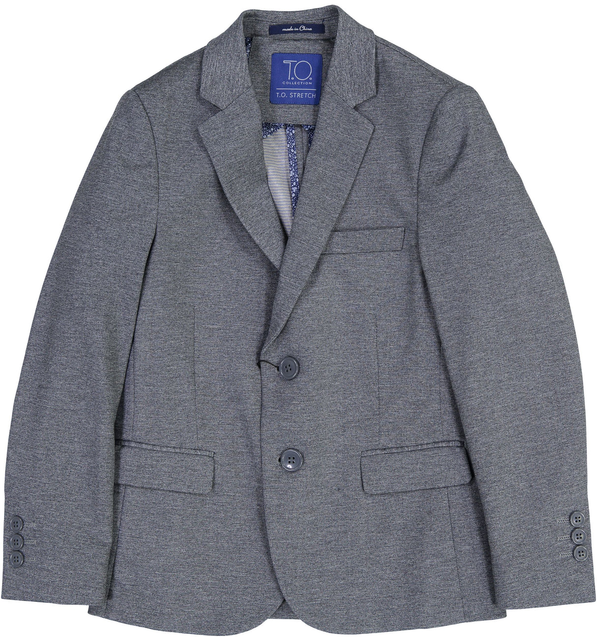 T.O. Collection Boys Gray Soho Stretch Suit Separates - 9131-4 T.O. Collection Boys Gray Soho Stretch Suit Separates - 9131-4