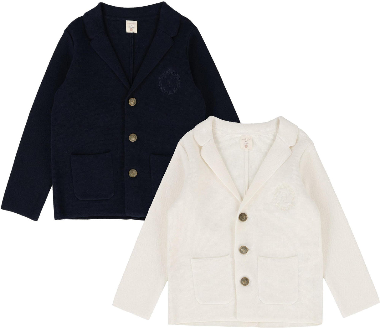 Analogie by Lil Legs Shabbos Knit Collection Boys Crest Blazer - KCBLZ Analogie by Lil Legs Shabbos Knit Collection Boys Crest Blazer - KCBLZ