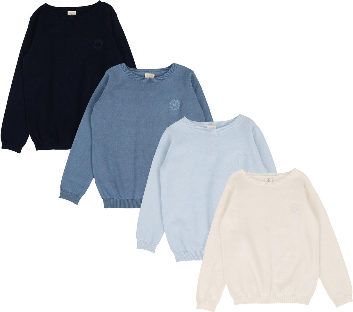 Analogie by Lil Legs Shabbos Knit Collection Boys Crewneck Long Sleeve Sweater - KCCSL Analogie by Lil Legs Shabbos Knit Collection Boys Crewneck Long Sleeve Sweater - KCCSL