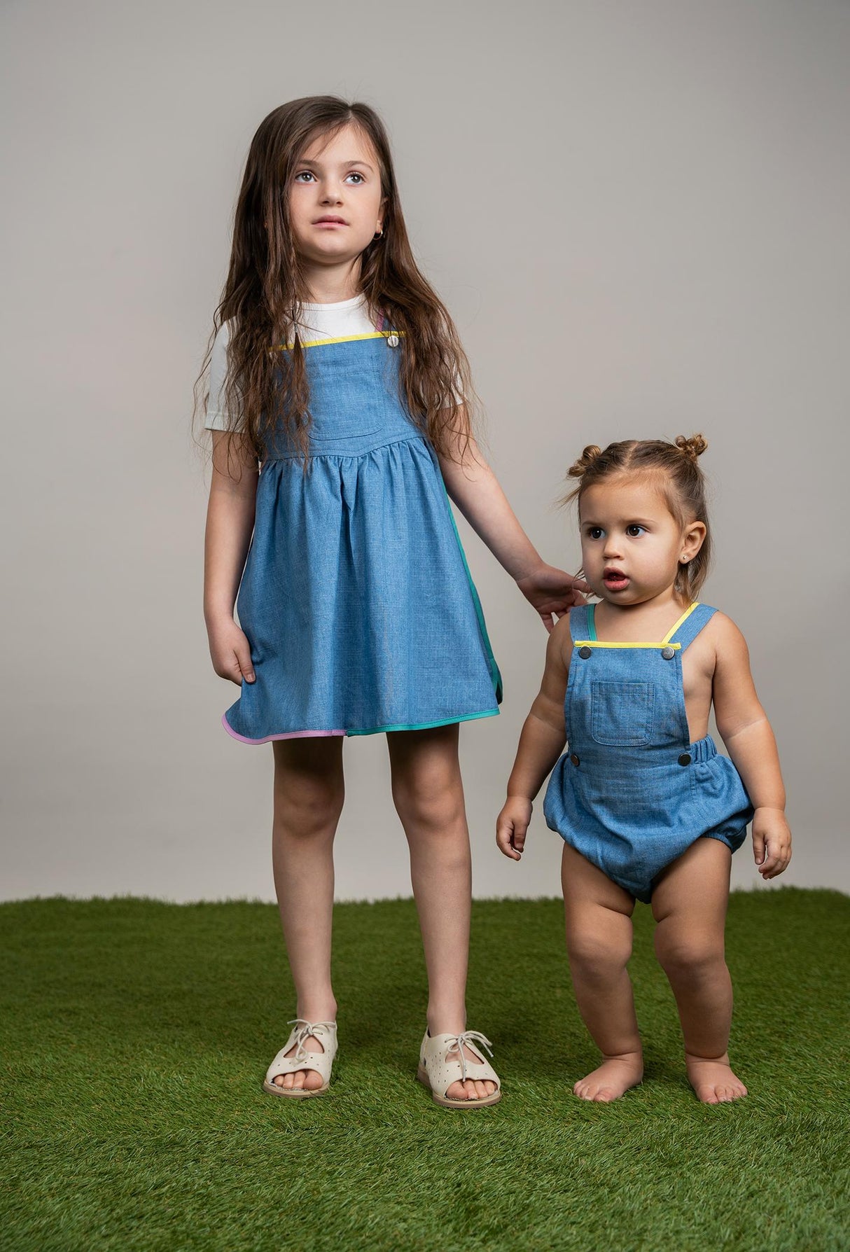 FYI Baby Boys Girls Denim Bubble Romper - SB5CP7135 FYI Baby Boys Girls Denim Bubble Romper - SB5CP7135