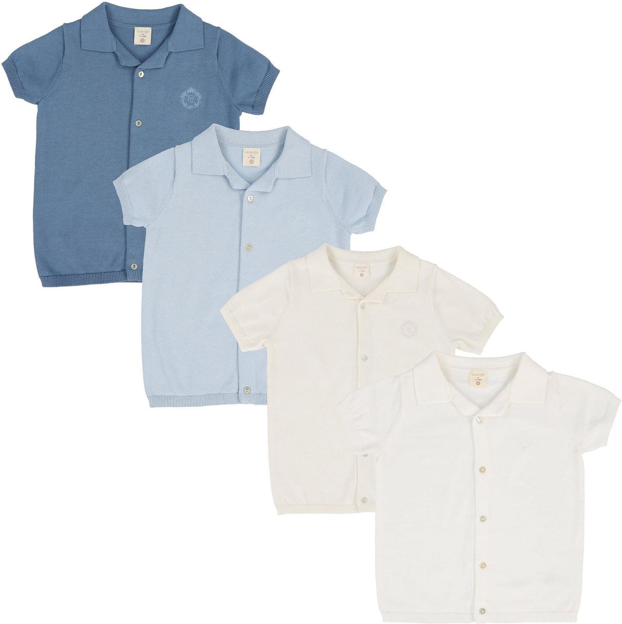 Analogie by Lil Legs Shabbos Knit Collection Boys Grandpa Short Sleeve Sweater - KCGSW Analogie by Lil Legs Shabbos Knit Collection Boys Grandpa Short Sleeve Sweater - KCGSW