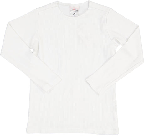 LandsKID Boys Girls Unisex Long Sleeve Ribbed Cotton T-shirt - LK15